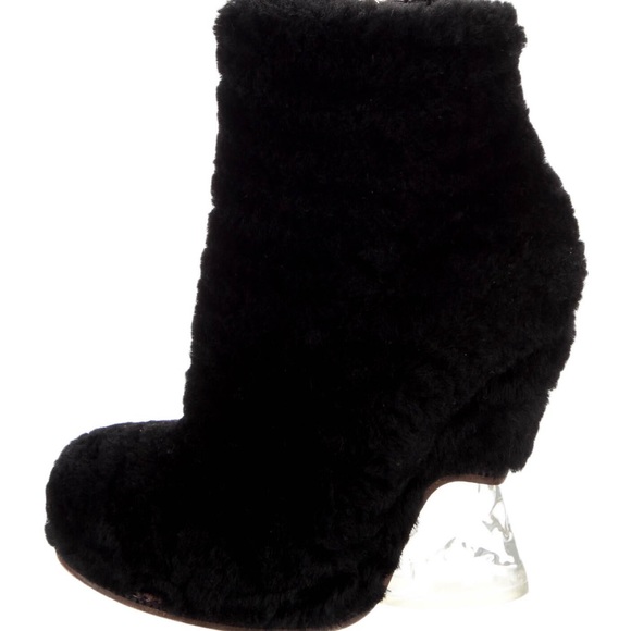 Fendi Wool Ice Heel Boots - Picture 1 of 5
